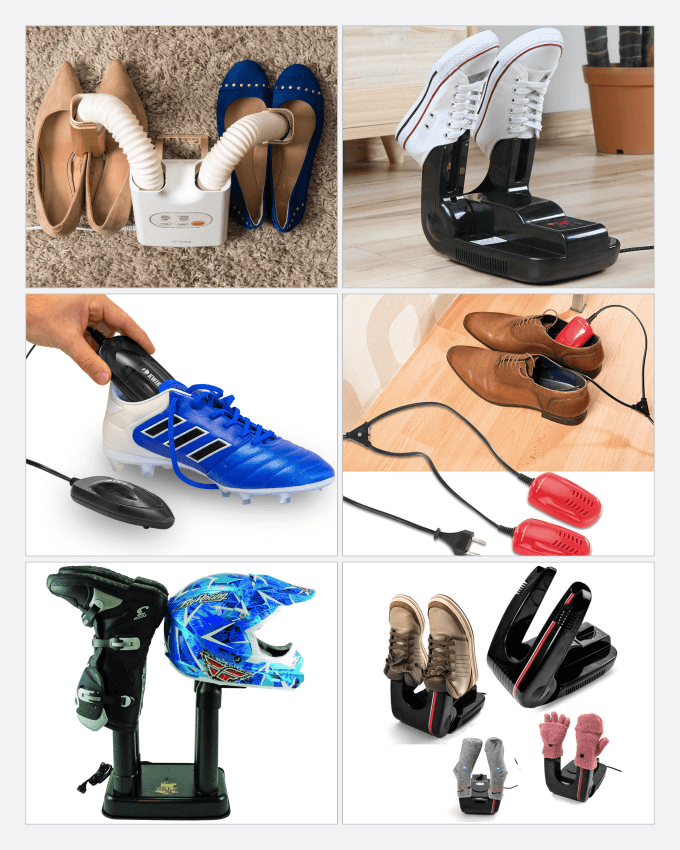 انواع مختلفی از دستگاه های خشک کن برقی کفش(Shoes Dryer)