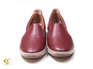 چرم طبیعی نرم برای کفش تخت زنانه ماندی