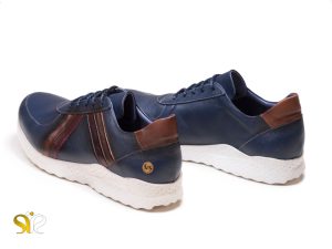 اسنیکرز دخترانه با زیره سفید و رنگ سرمه ای