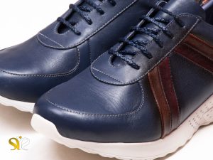 کفش اسپرت دخترانه مدل دیان رنگ سرمه ای بنددار