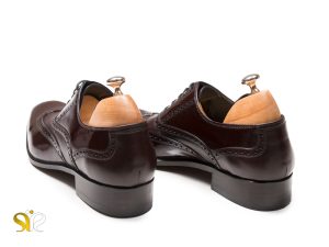 کفش سی سی مدل آذین رنگ قهوه ای ورنی مات