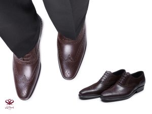 کفش سی سی مدل آذین قهوه ای مات