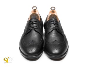 کفش مردانه چرم مات ماهور مشکی