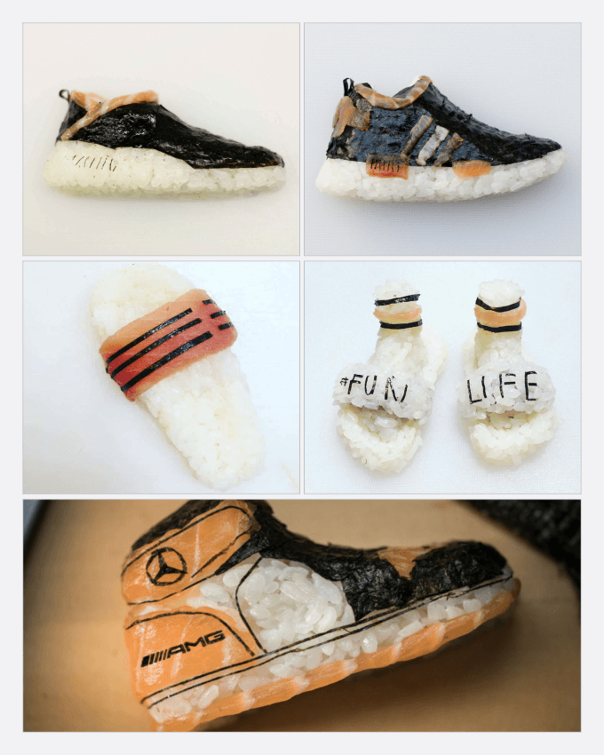 کفش های سوشی یوجیا هو (Yujia Hu)، برای عاشقان غذا و مد