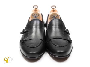 کفش کالج مردانه چرم دو سگک