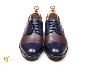 کفش دامادی خاص تمام چرم دست دوز مدل پالو