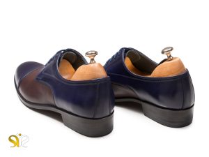 کفش مجلسی مردانه مدل پالو سرمه قهوه ای