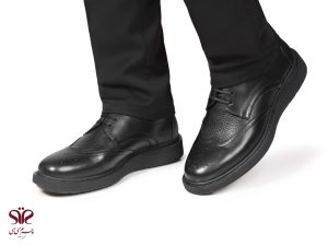 کفش سبک طبی مدل پاما بنددار مشکی