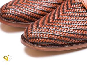 چرم بافتی کفش مجلسی دستدوز تبریز