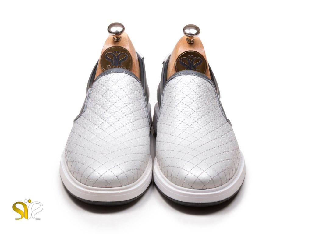 کفش مردانه روزانه رنگ سفید مدل جاستین سی سی