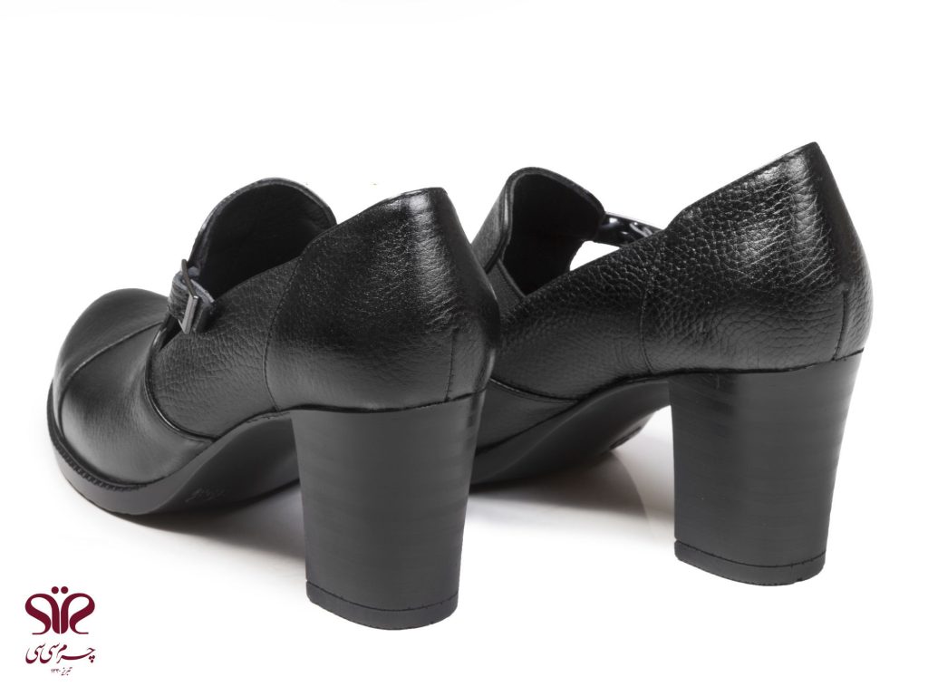 کفش زنانه پاشنه بلند مناسب برای محیط رسمی و اداری مدل آیلین مشکی