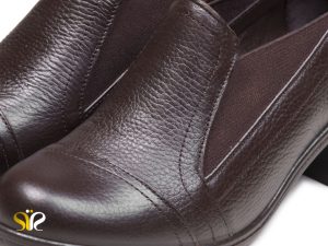 کفش زنانه چرم فلوتر سی سی مدل لرکس قهوه ای