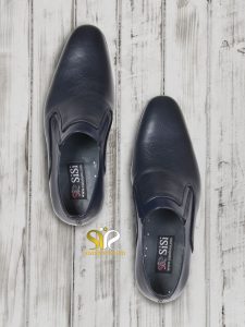 کفش محلسی چرم مردانه ساده مدل آلدو بی بند