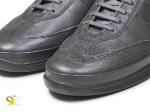 کفش چرم اسپرت تبریز مدل پلیسر رنگ طوسی