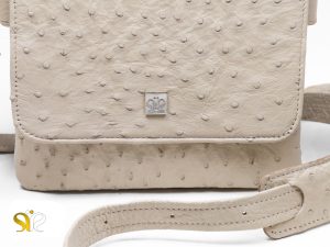 کیف cross body چرم شترمرغ لمسر