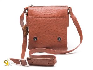 کیف چرم سی سی مدل لمسر چرم شترمرغ