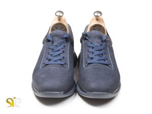 کفش اسنیکرز مردانه چرم نابوک مدل لسکون - 7