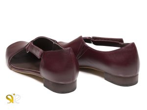 کفش زنانه تخت مدل بیندا زرشکی