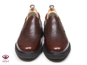 کفش هشترگ اسپرت مدل پاما بی بند قهوه ای