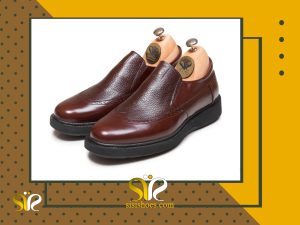 کفش چرم تبریز مدل پاما بی بند