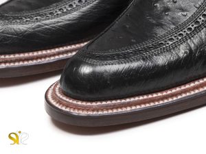 کفش چرم دست دوز تبریز مدل برلیان وی آی پی سی سی رنگ مشکی