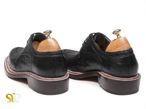 کفش چرم دست دوز تبریز مدل برلیان وی آی پی سی سی رنگ مشکی