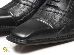 کفش چرم دستدوز افزایش قد مدل موناکو پلاس - 4