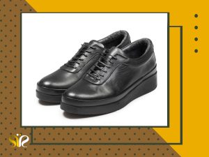 کفش چرم زنانه تبریز مدل مولینا رنگ مشکی