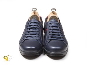 کفش اسنیکرز پسرانه سورمه ای مدل گلزار