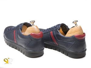 کفش اسنیکرز پسرانه سورمه ای مدل گلزار