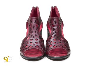 کفش تابستانی زنانه مدل لاله رنگ زرشکی