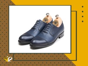 کفش چرم مردانه دستدوز مدل ژاکارد