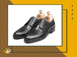 کفش چرم دستدوز مردانه مدل فاویو مشکی