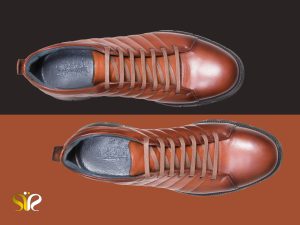 کفش اسپرت چرم مردانه مدل مارسل رنگ قهوه ای