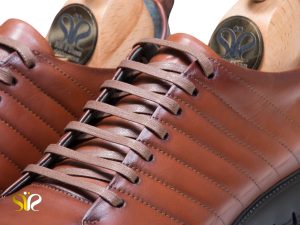 کفش اسنیکر بنددار مارسل قهوه ای