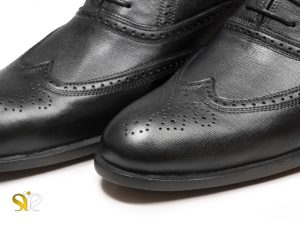 چرم مات ورنی چروک کفش مردانه دستدوز