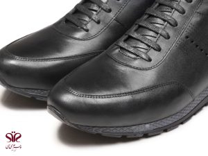 کفش اسپورت راحتی همراه با بند قایل تنظیم مدل میلان مشکی