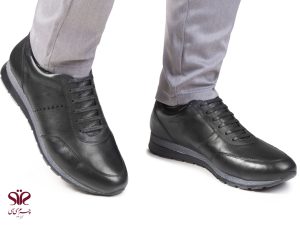 کفش مردانه قابل ست با استایل رسمی و اسپورت مدل میلان مشکی