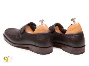 کفش مردانه با پاشنه لایه لایه چرمی