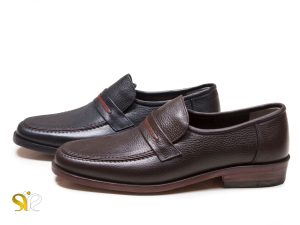 کفش چرم تمام دستدوز مردانه مدل وطن