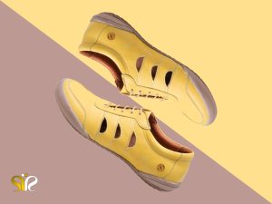 کفش تخت دخترانه رنگ زرد