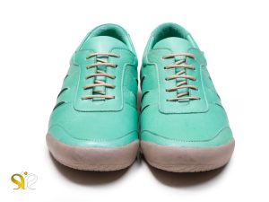 کفش تخت دخترانه مدل نگین رنگ سبز