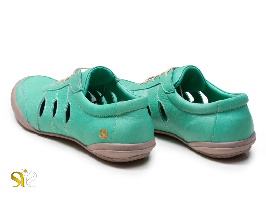 کفش تخت دخترانه سبز برای استفاده روزمره