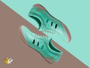 کفش تخت دخترانه مدل نگین رنگ سبز