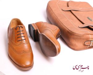 کفش مردانه مدل دلفا عسلی - 2