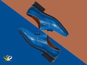 کفش لوفر مردانه آبی