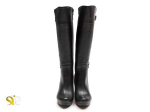 بوت ساق بلند زنانه چرمی مدل آنیسا پلاس