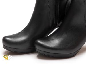 بوت ساق بلند زنانه چرمی مدل آنیسا پلاس