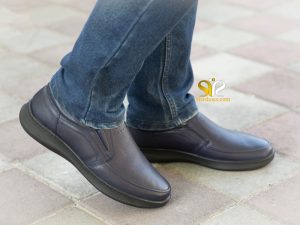 کفش طبی راحتی مردانه چرمی