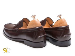 پاشنه چوبی کفش لوفر